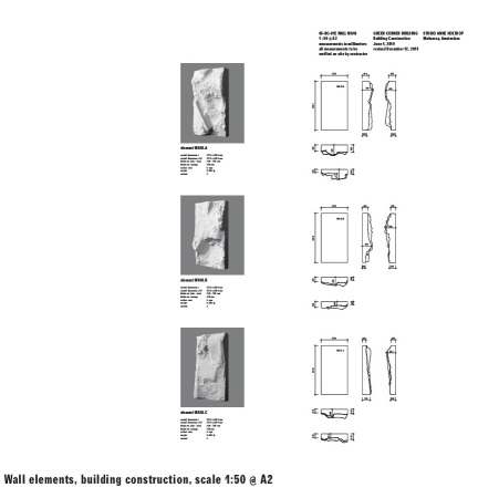 Einzelne Fassadenpanels