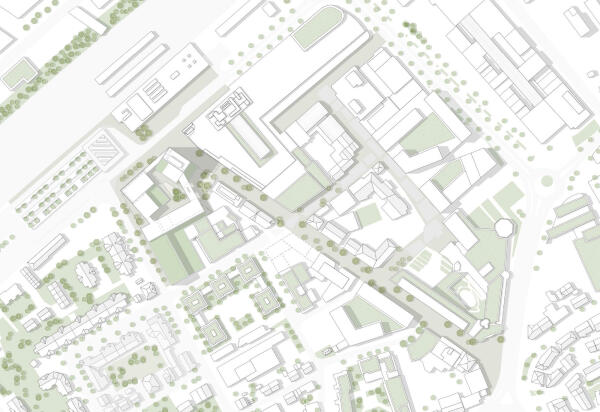 2. Preis: hdg Architekten  Henninger und Lachenmann mit Architekturbro Podehl und bauchplan ).(