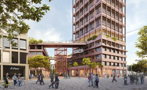 2. Preis: hdg Architekten  Henninger und Lachenmann mit Architekturbro Podehl und bauchplan ).(