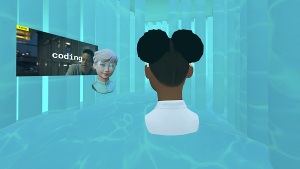 In den nach Themen gegliederten Rumen trifft man auf die unterschiedlichen Video-Inhalte.