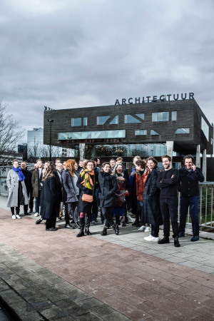 Das Team des Vlaams Architectuur Instituut, der Organisator des Pavillons.