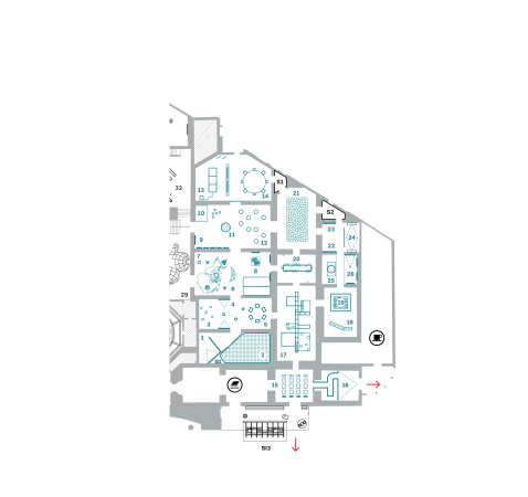 Im zentralen Pavillon der Giardini geht es Hashim Sarkis folgend zun�chst nach rechts in die labyrinthischen Nebenr�ume. Dort wartet die Sektion �Across Borders�.