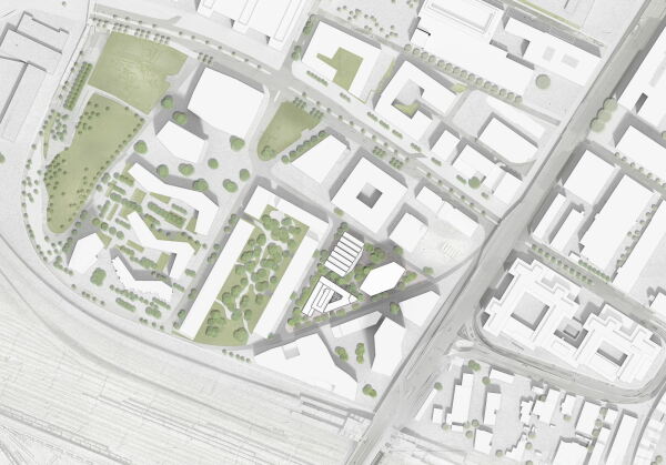 Sauerbruch Hutton: Entwurf fr den Studienauftrag Maaglive, Lageplan