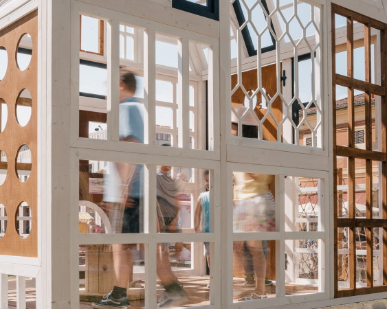 Temporrer Minipavillon von Federico Babina in Lugo