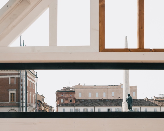 Tempor�rer Minipavillon von Federico Babina in Lugo