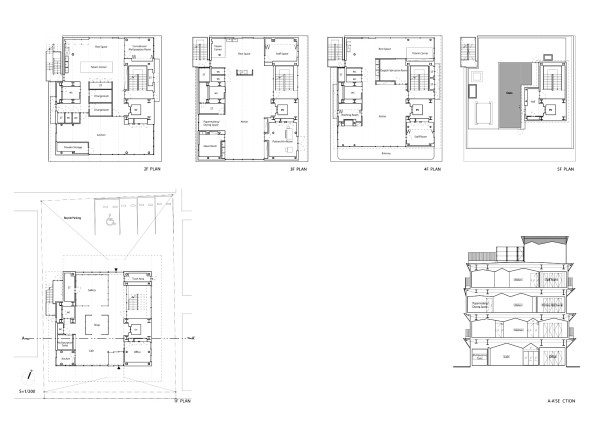 Werksttten in Osaka von Kosuke Bando und nanometer