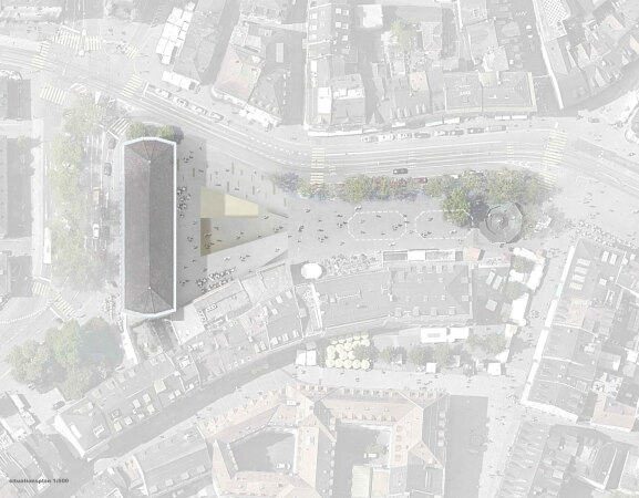 3. Preis ARGE Itten+Brechb�hl und Aires Mateus e Associados: Lageplan