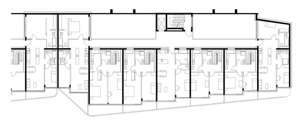 Grundriss, Haus 4, 1. Obergeschoss