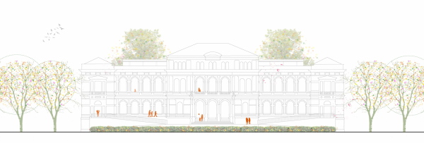 2. Platz: Architektur: Hascher Jehle Architektur (Berlin), TGA/Tragwerk: Assmann Beraten + Planen (Berlin): Ansicht West