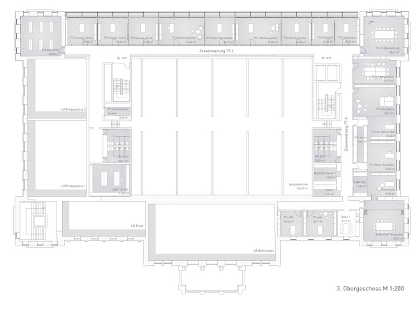 1. Platz: Ortner & Ortner Baukunst (Berlin): Grundriss 3. Obergeschoss