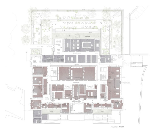 1. Platz: Ortner & Ortner Baukunst (Berlin): Grundriss Souterrain