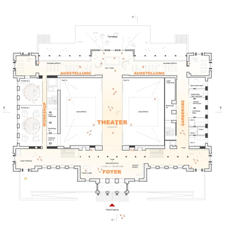 2. Platz: Architektur: Hascher Jehle Architektur (Berlin), TGA/Tragwerk: Assmann Beraten + Planen (Berlin): Grundriss Erdgeschoss