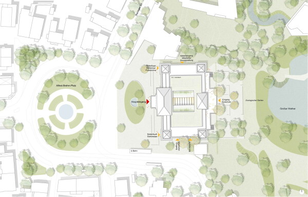 2. Platz: Architektur: Hascher Jehle Architektur (Berlin), TGA/Tragwerk: Assmann Beraten + Planen (Berlin): Lageplan