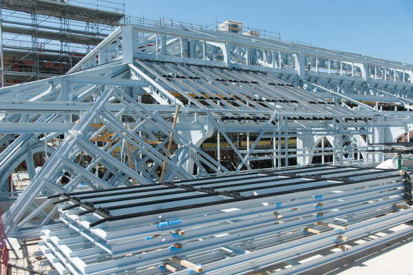 Baustelle, Sanierung Dach des Bestands