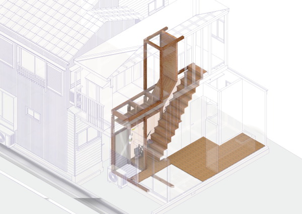 Treppe im Originalzustand