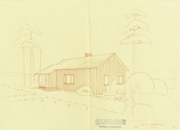 Zeichnung zu einem Puutalo Oy Projekt