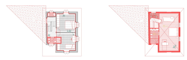 Grundriss 1. Obergeschoss und Dachgeschoss