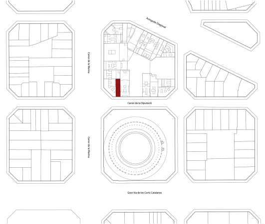 Lageplan: Die Straenfassade ist nach Sdosten orientiert.