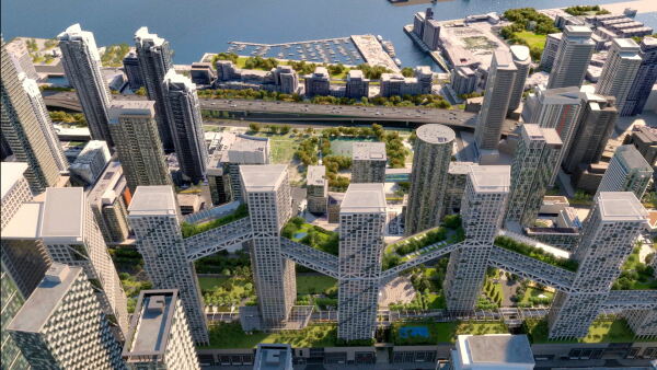 Safdie Architects planen Wohnquartier ber Gleisen