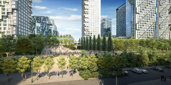 Safdie Architects planen Wohnquartier �ber Gleisen