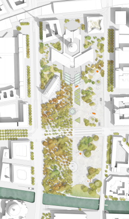 4. Preis: Sowatorini Landschaft (Berlin) Lageplan 2030