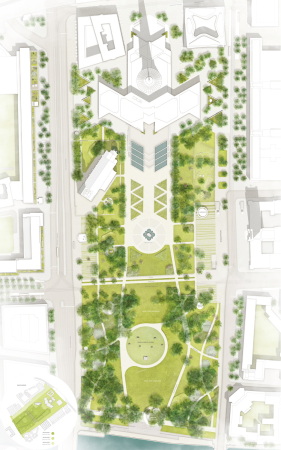 Anerkennung: sinai Gesellschaft von Landschaftsarchitekten (Berlin) Lageplan 2030
