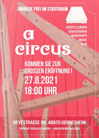 Einladung zur Erffnung des Projekts a circus.