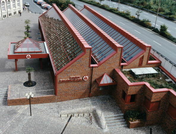 Sparkasse, Bahnhofsvorplatz Gelsenkirchen, 1984-1989