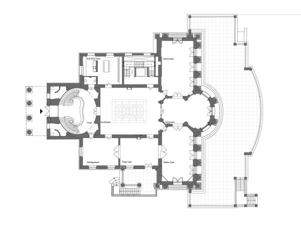 Grundriss der Beletage