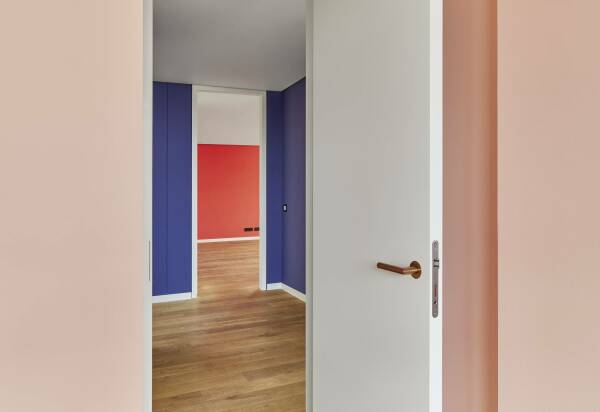 Farbgestaltung einer der Wohnungen