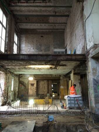 Zustand whrend des Umbaus