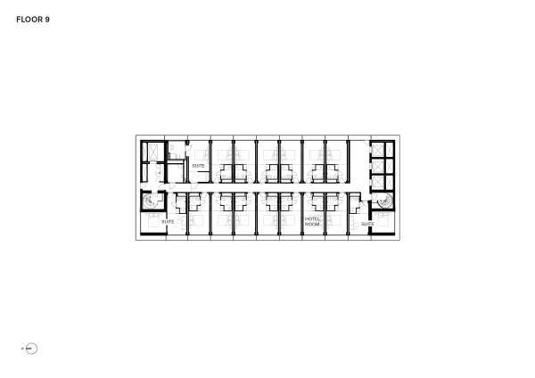 Grundriss 8. Obergeschoss
