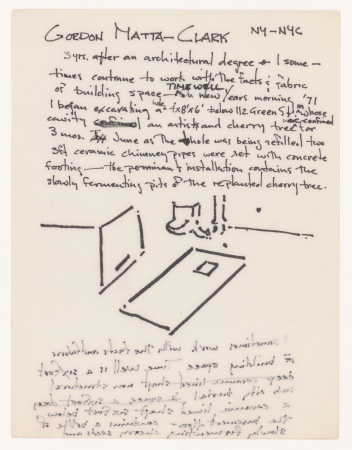 Notizen und Skizze fr Time Well (1971)