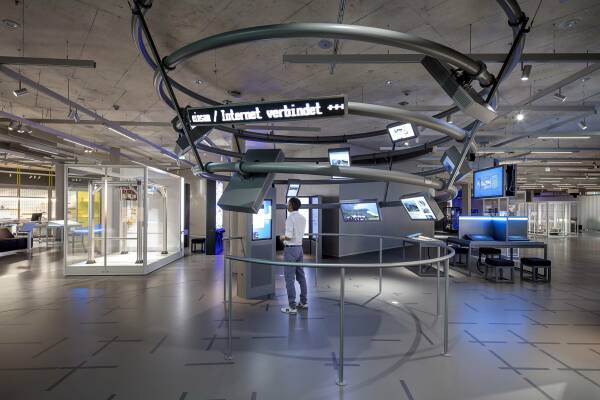 Der sogenannte Kommunikationstornado im Zukunftsmuseum