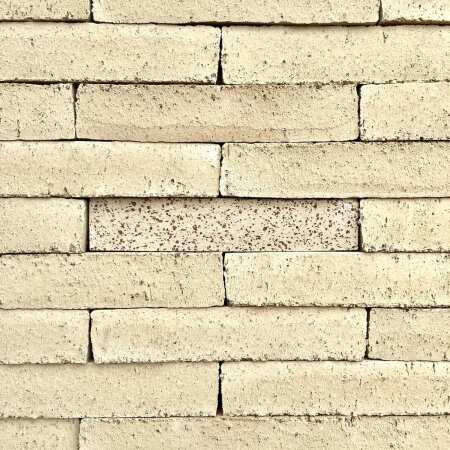 Eine Musterwand aus Ziegeln der Serie �Nougat�