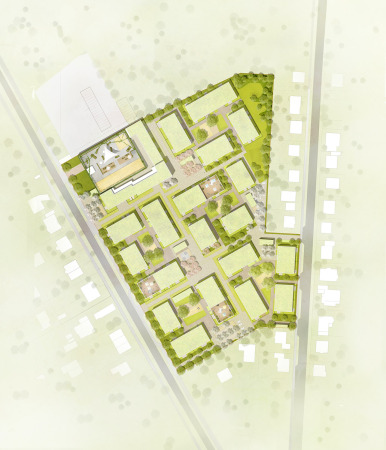 Wohnquartier von roedig.schop architekten in Berlin-Johannisthal