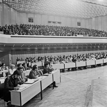 Volkskunstkonferenz im Groen Saal Mitte der 1980er-Jahre