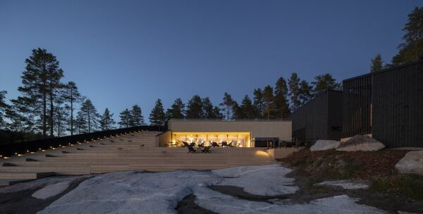 Saunarestaurant im finnischen htri von Studio Puisto