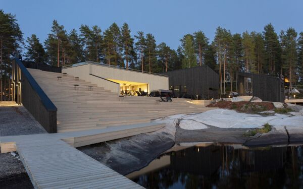 Saunarestaurant im finnischen htri von Studio Puisto