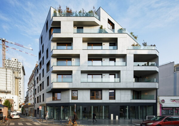 Apartmenthaus von Christophe Rousselle Architecte in Paris