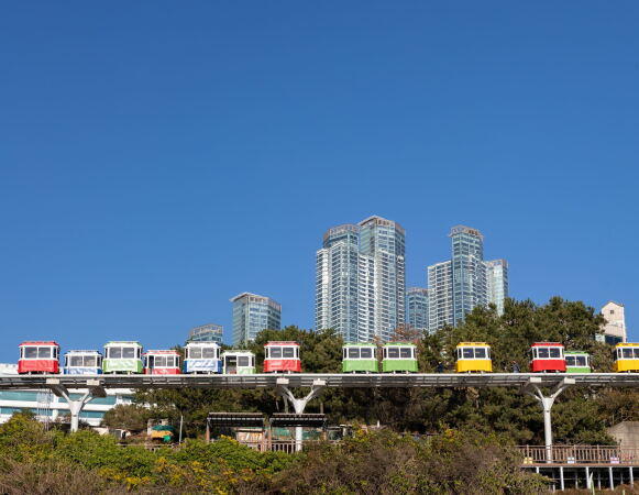 Parkgestaltung im sdkoreanischen Busan