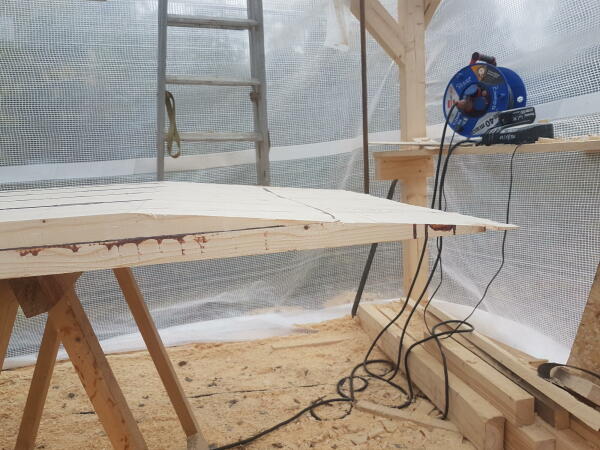 Vorbereitung eines Passst�cks f�r Sch�ftung