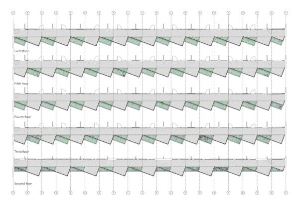 Umbau eines 60er-Jahre Wohnblocks von Tegnestuen Lokal