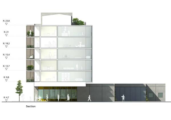Umbau eines 60er-Jahre Wohnblocks von Tegnestuen Lokal