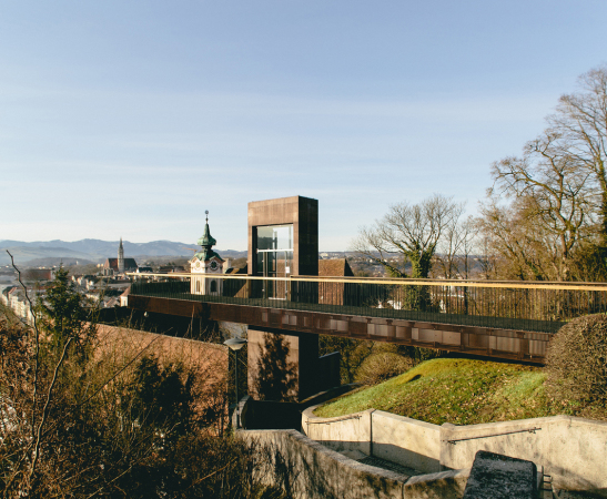 Preistrger 2021: Panoramalift Steyr, Obersterreich; Bauherrin: Stadtbetriebe Steyr, Peter Hochgatterer; Architektur: reitter architekten (Innsbruck)