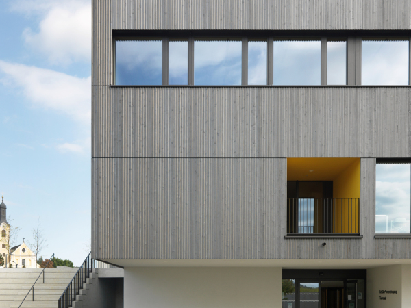 Nominiert 2021: Schulcampus Leutschach, Steiermark; Bauherrin: Marktgemeinde Leutschach an der Weinstrae; Architektur u. Freiraumplanung: .tmp architekten