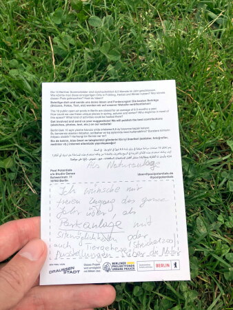 Postkarte Ideenaufruf