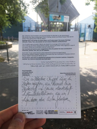 Postkarte Ideenaufruf