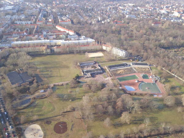 Luftbild Sommerbad Pankow