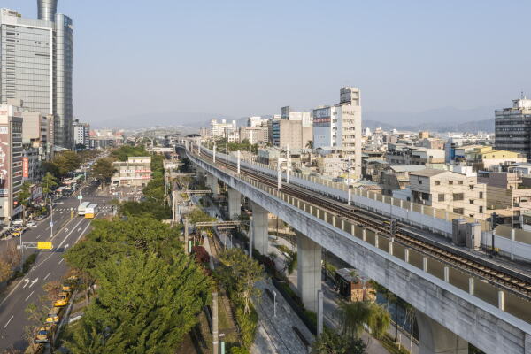 Gr�ner Korridor von Mecanoo in Taichung